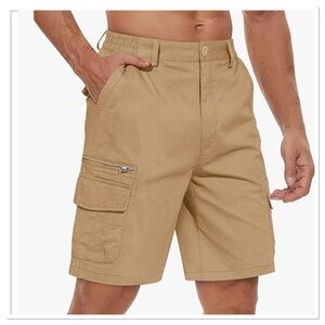 Men's Cargo Short 7 Pockets, Elastic Waist, NWT, Size 34